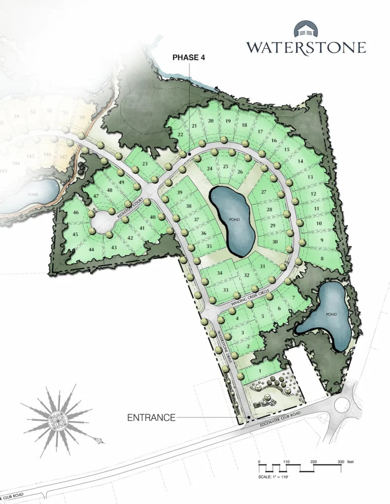 Waterstone NC Phase 4 sitemap