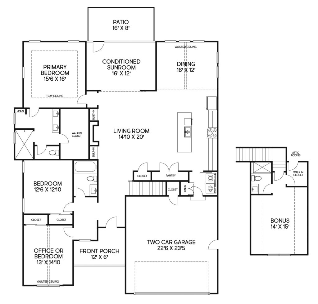 Osprey Cottage II Floor plan